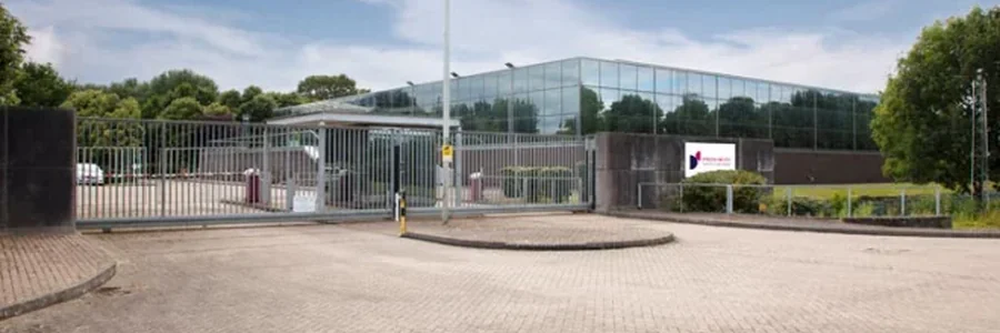 Entrance to the data centre site