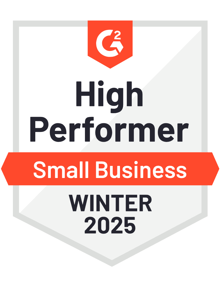 G2 Small Business High Performer Winter 2025